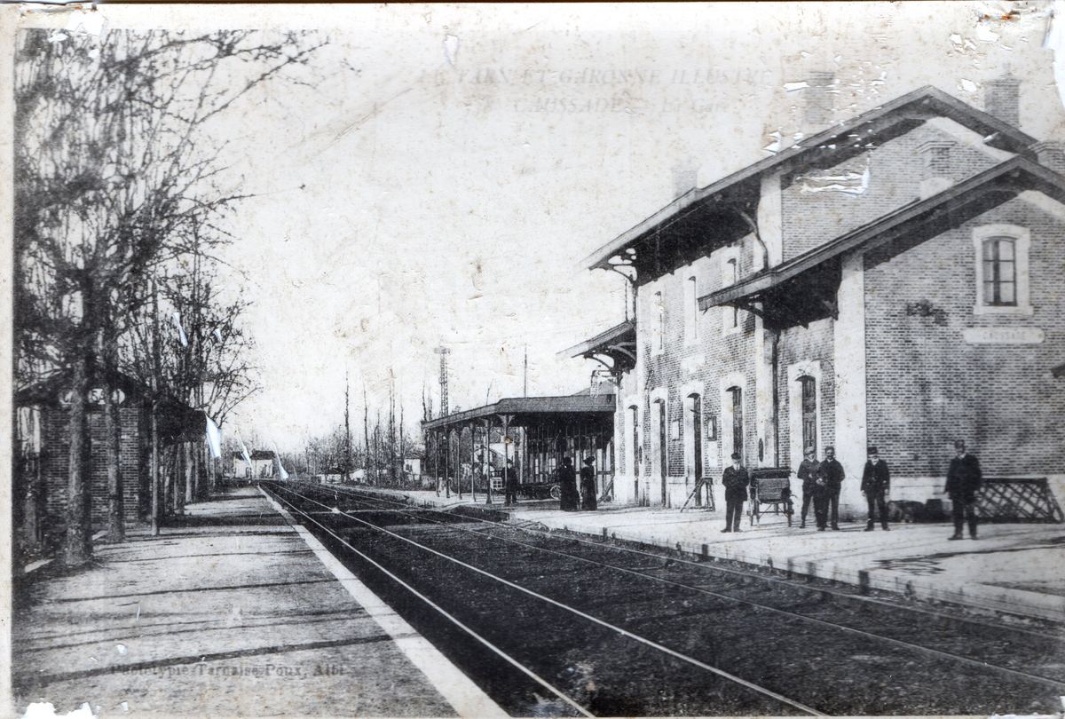 La gare SNCF de Caussade au temps des locomotives à vapeur