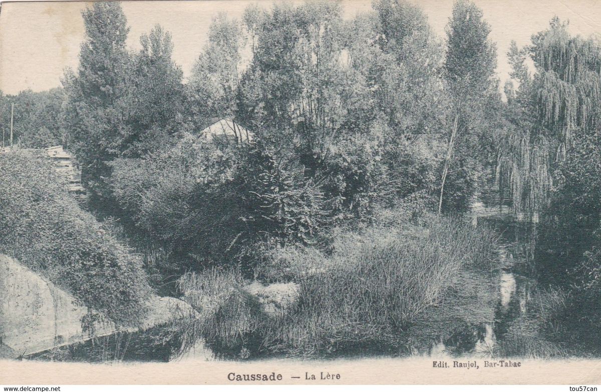 Les bords de la Lère à Caussade autrefois