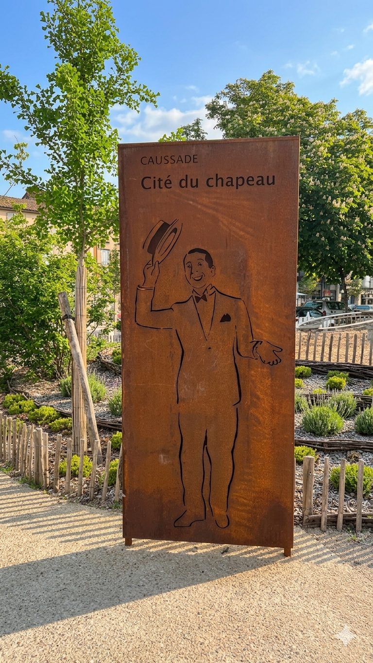 Caussade, Cité du Chapeau — entrée de la ville en Tarn-et-Garonne